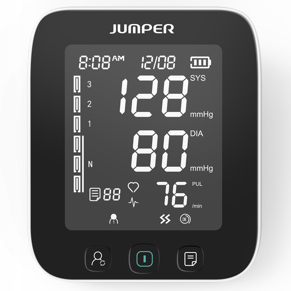 SHOULDER MEDICAL Blood Pressure Monitor Jumper JPD-HA101 electronic shoulder Batteries included yes