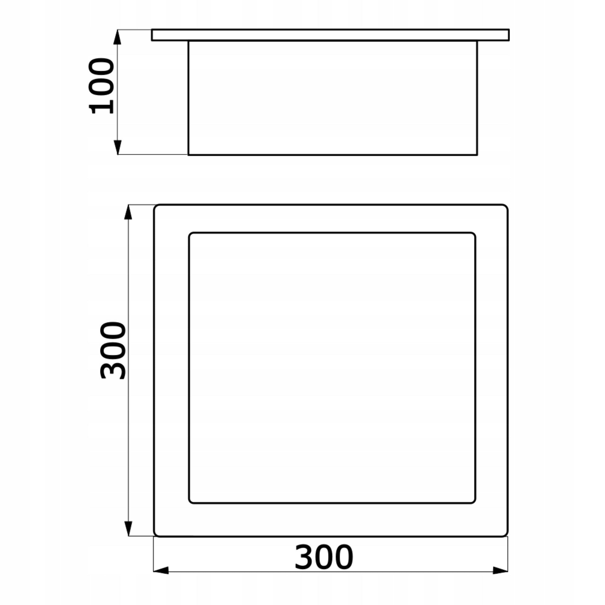SHOWER BATHROOM SHELF 30x30x10 gold GOLD BUILT-IN WAVE Manufacturer code PWN010