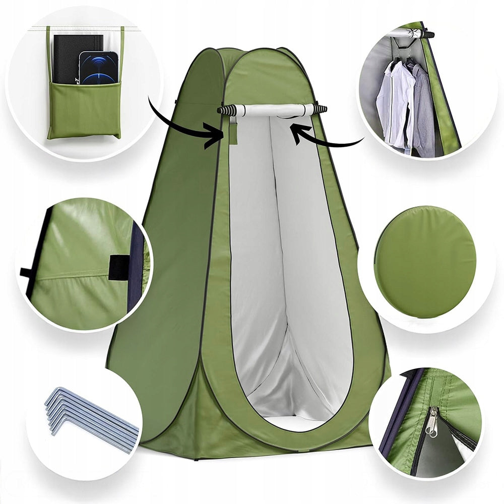 SHOWER TENT CHANGING TOILET PORTABLE BEACH CAMPING Number of people 1