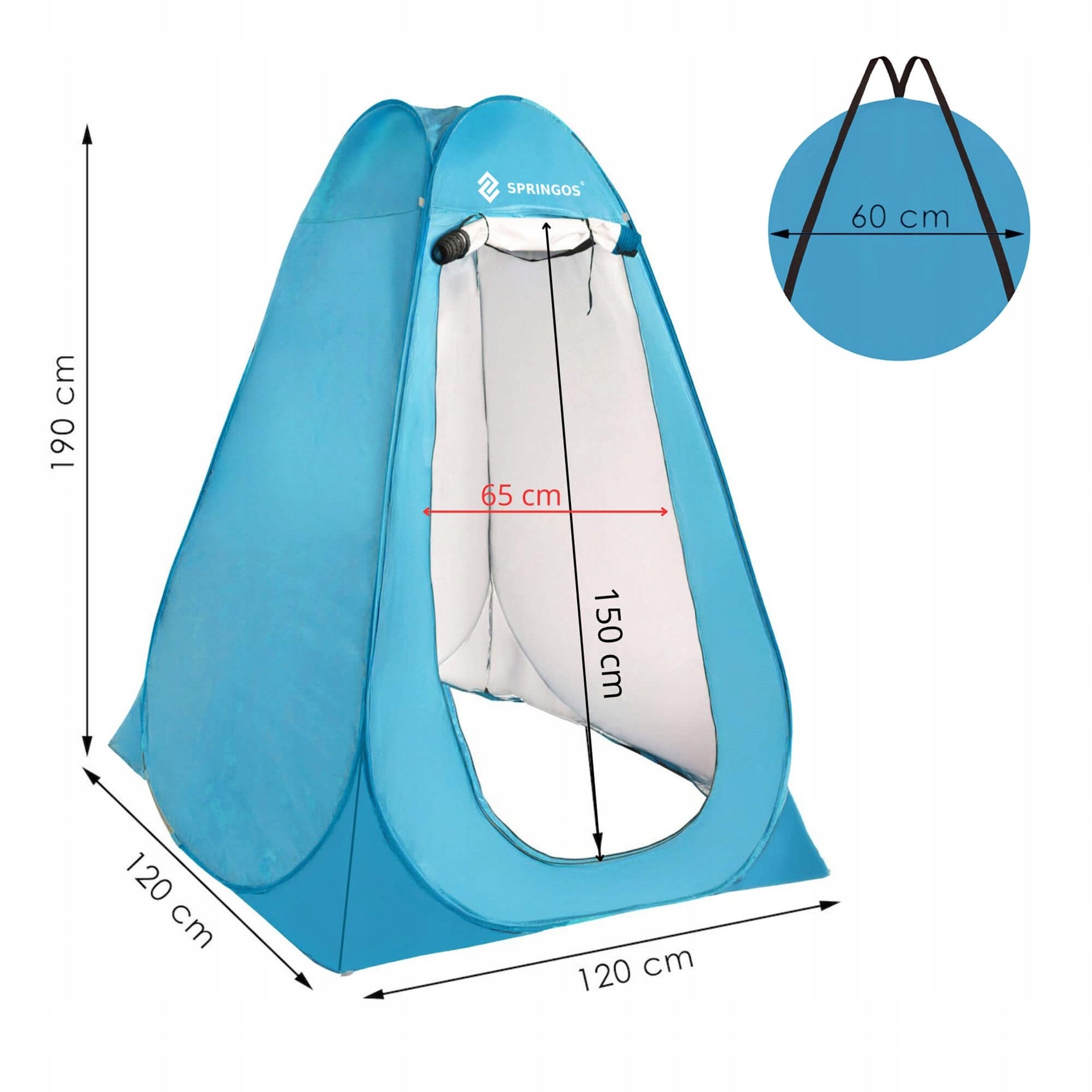 SHOWER TENT TOILET CHANGING ROOM PORTABLE CAMPING BEACH Packaging status original