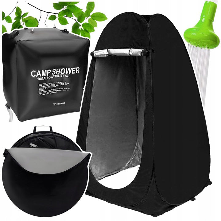 SHOWER TENT Toilet Changing Room + Solar Shower Tourist