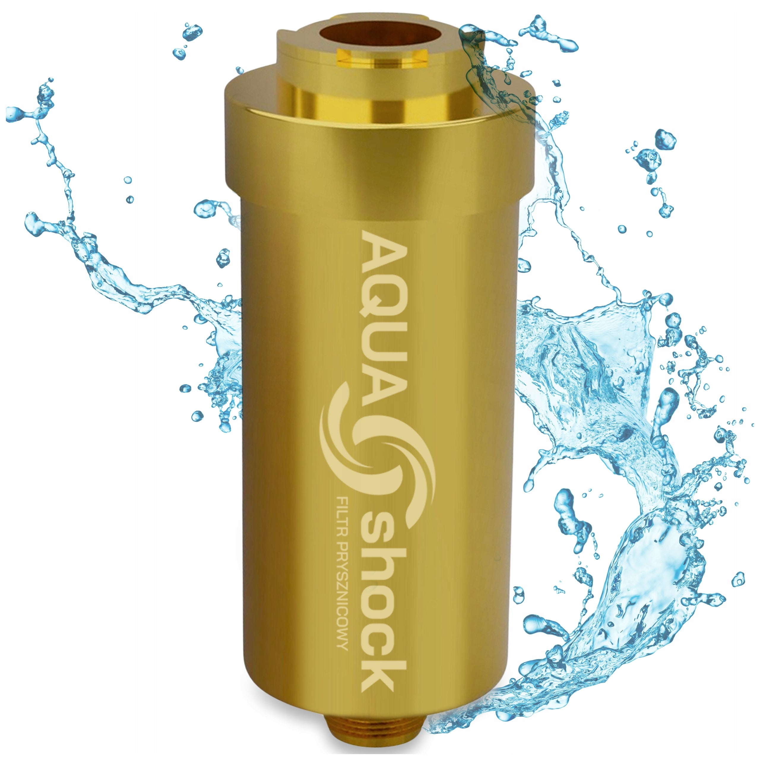 SHOWER WATER FILTER AQUA shock GOLD SHOWER REFILL
