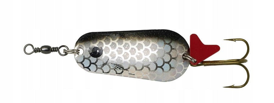 SHUTTLE EFFZETT STANDARD SPOON 6,5cm-30g color HOLO BLACK for PIKE Brand Dam
