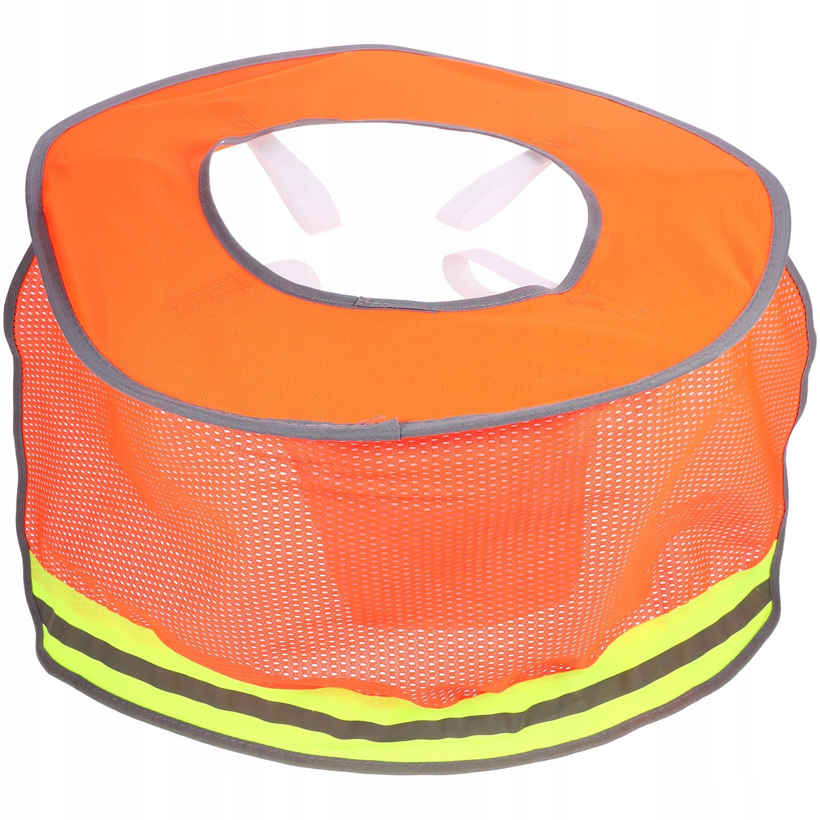 SIATKOWY DASZEK SŁONECZNY DO KASKU Z ODBLASKOWYMI PASKAMI Color orange