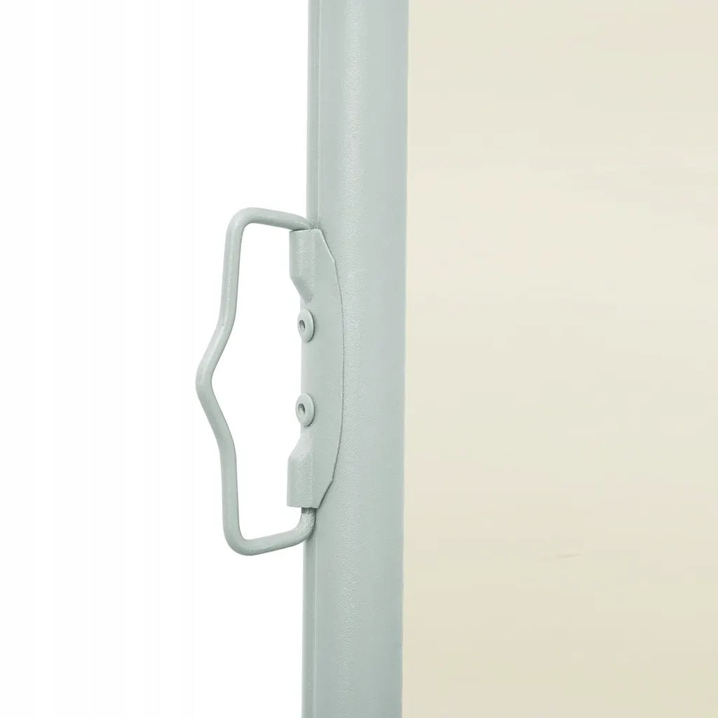 SIDE AWNING EMBROIDERED TERRACE BALCONY 120X500 CM CREAM WATERPROOF UV Color beige