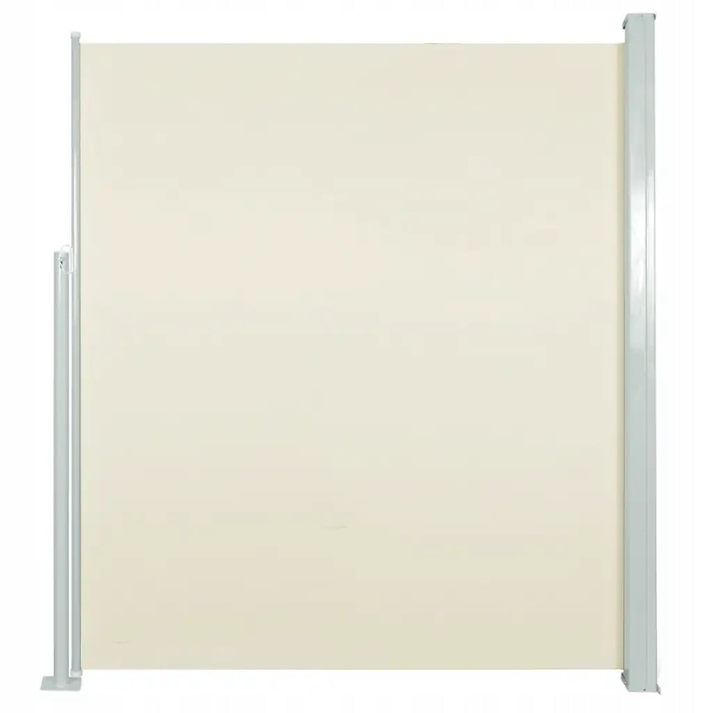 SIDE AWNING EMBROIDERED TERRACE BALCONY 120X500 CM CREAM WATERPROOF UV