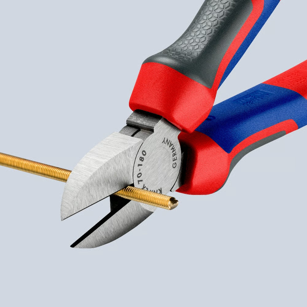 SIDE CUTTING PLIERS COMFORT 180MM COATED 70 02 180 KNIPEX Brand Knipex