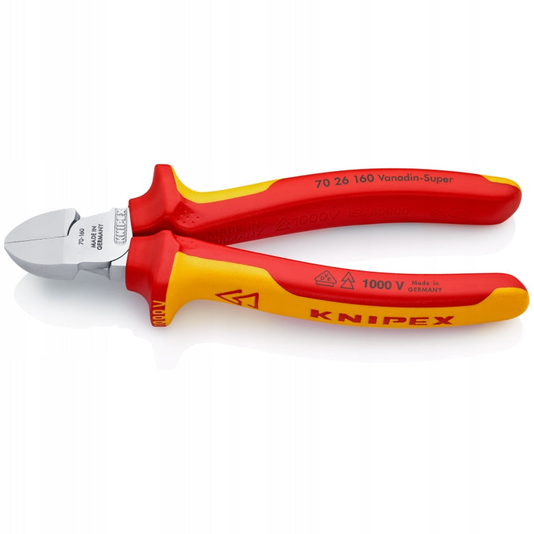 SIDE CUTTING PLIERS ISOLATION 160MM 70 26 160 KNIPEX