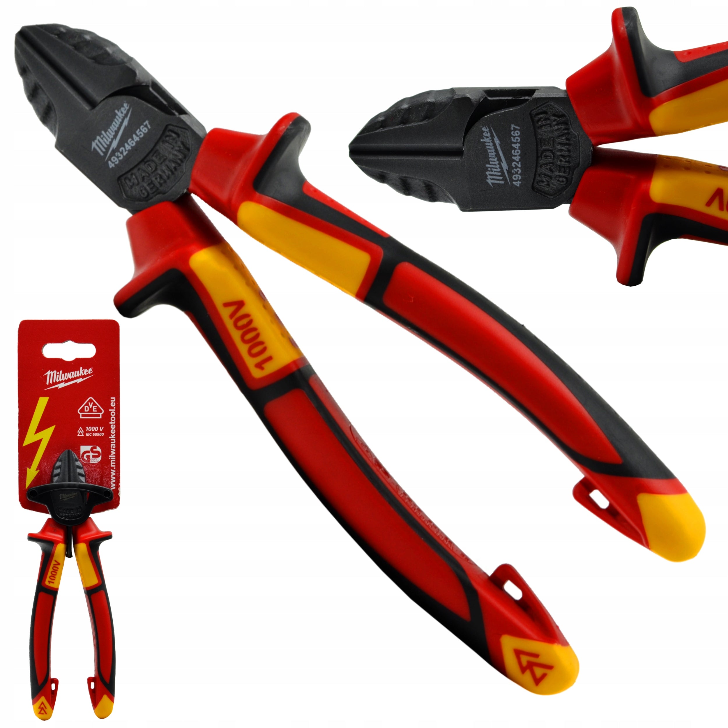 SIDE CUTTING PLIERS SIDE CUTTING VDE 160MM ELECTRICIAN CUTTERS