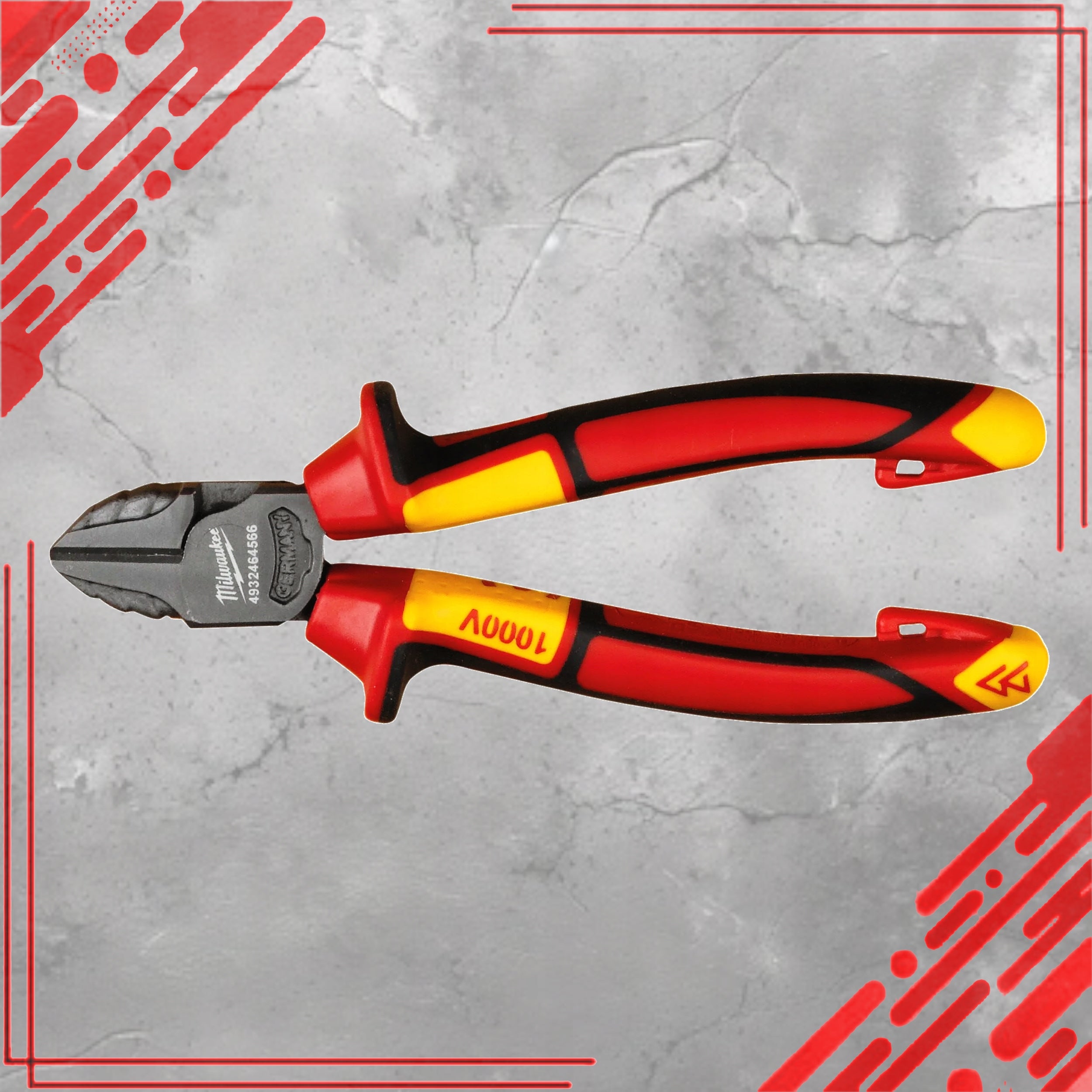 SIDE PLIERS FOR CUTTING WIRES VDE FOR ELECTRICIAN 1000V 145MM MILWAUKEE EAN (GTIN) 4058546225117
