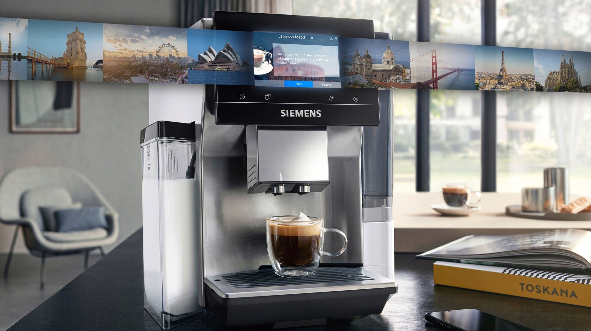 SIEMENS EQ700 TQ715R03 (Cold Brew) coffee machine, app control Brand Siemens