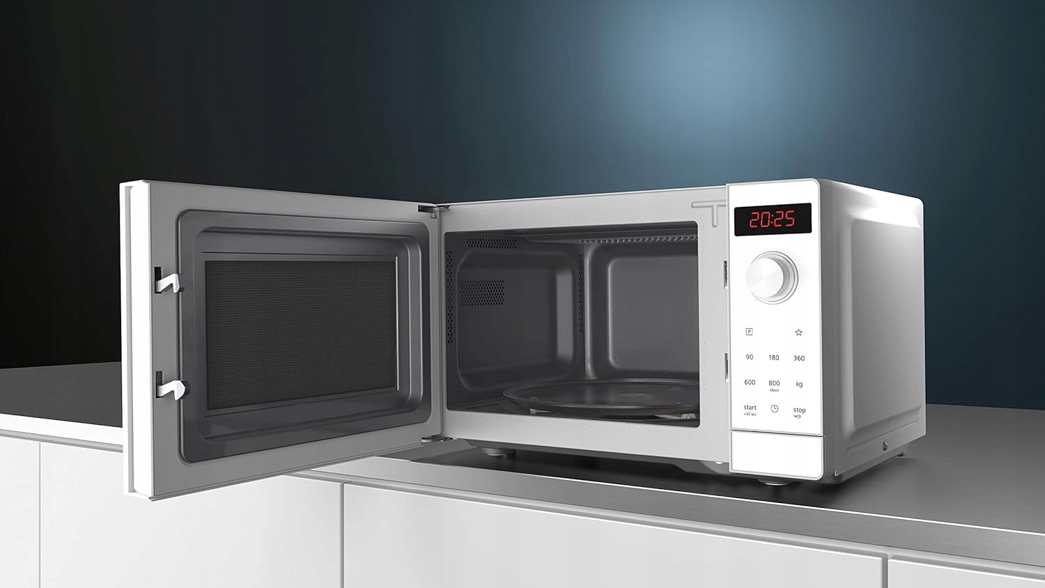 SIEMENS FF023LMW0 Freestanding Microwave 800W White Brand Siemens