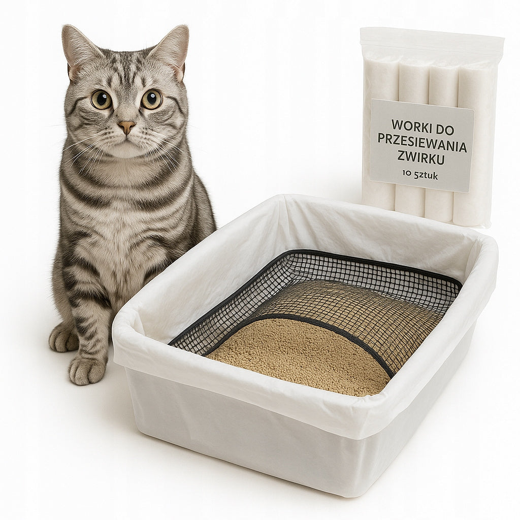 SIEVE Mesh Bags LITTER CLEANING LITTER BOX FOR CAT 10PCS