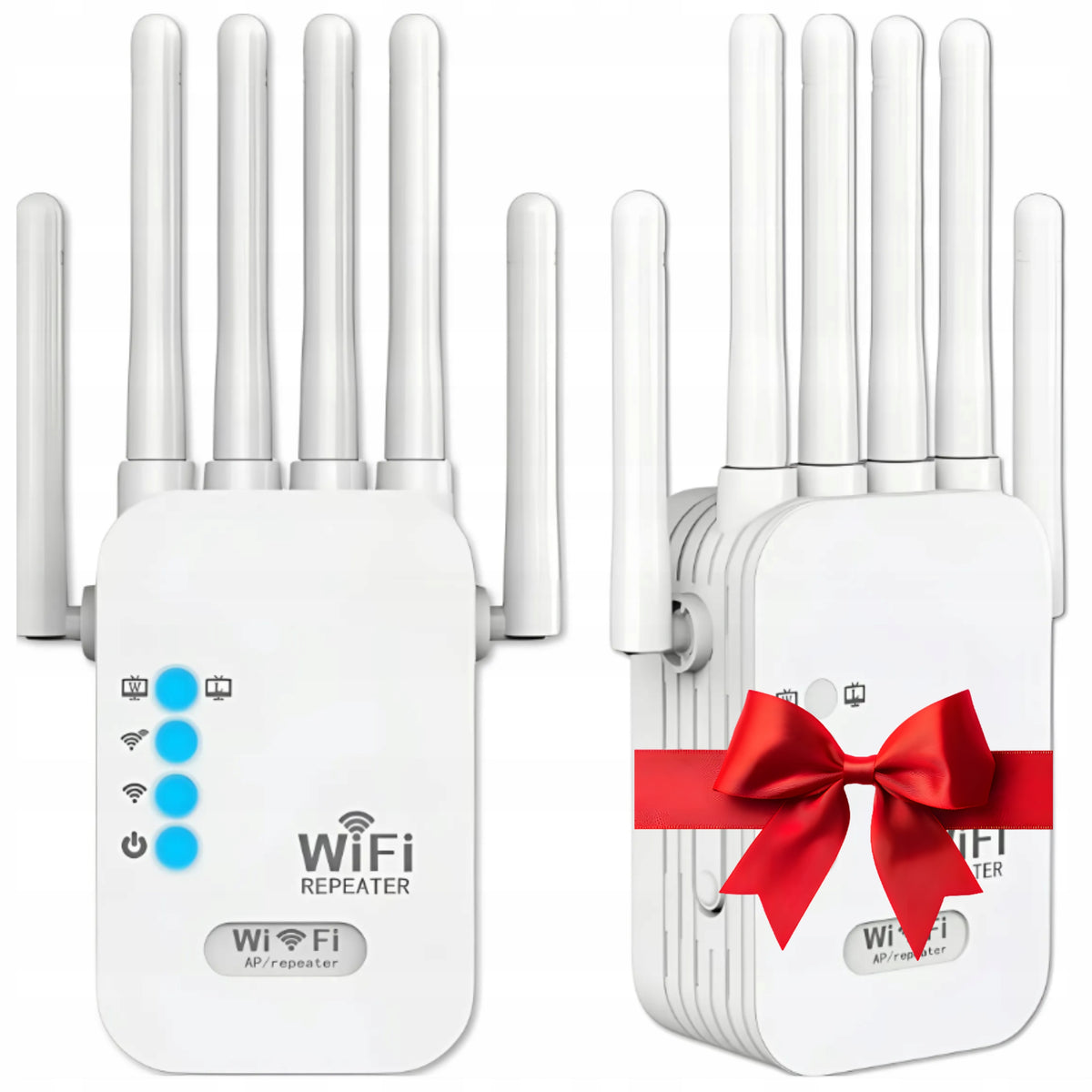 SIGNAL AMPLIFIER Wi-Fi MOST POWERFUL 300Mbps RANGE 100m 6 ANTENNAS REPEATER
