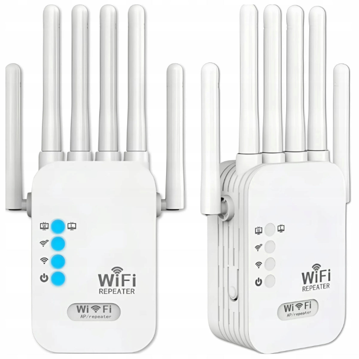 SIGNAL AMPLIFIER Wi-Fi POWERFUL 1200Mbps RANGE 100m 6 ANTENNAS REPEATER PRO Packaging status original