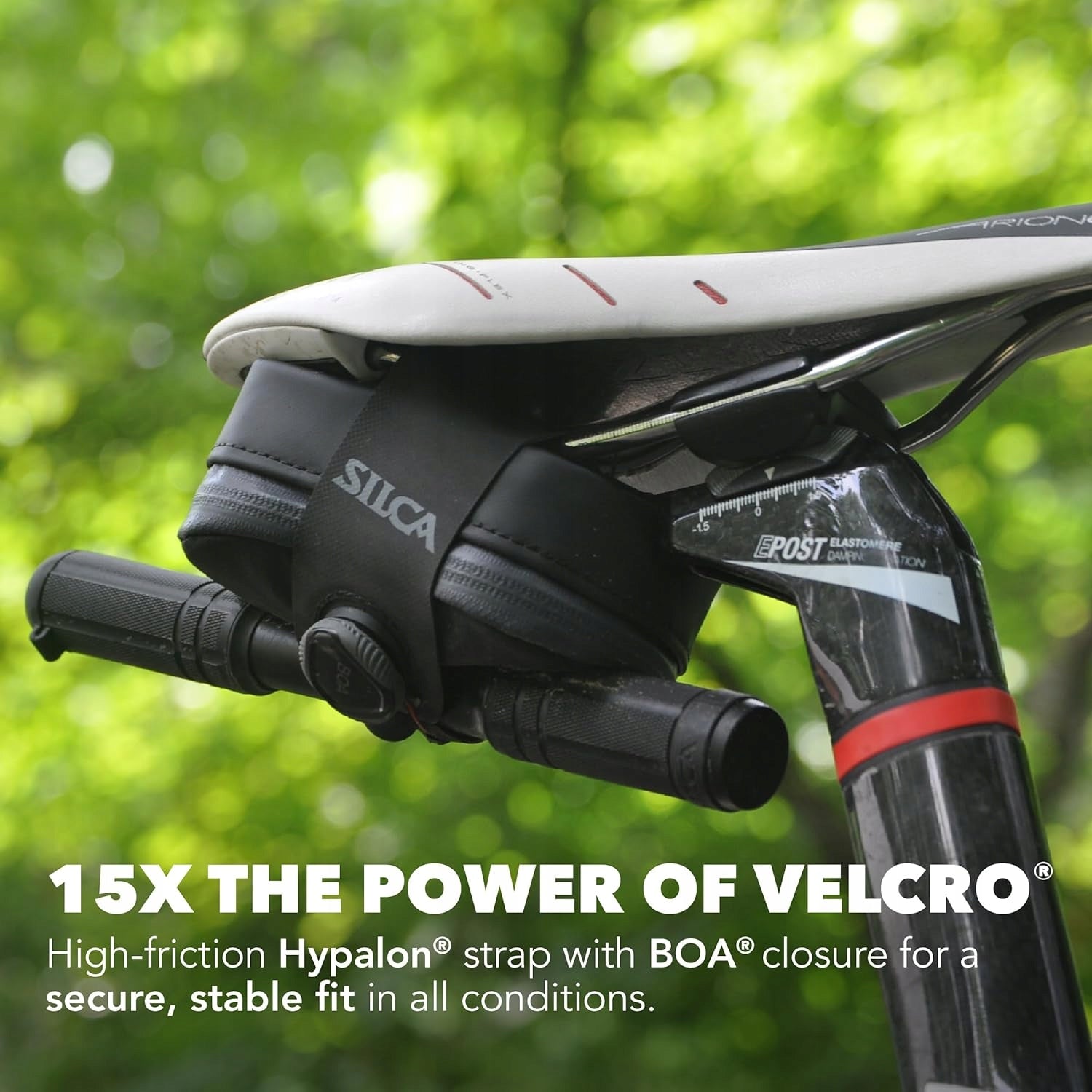 SILCA MATTONE BOA Saddle Bag Waterproof YKK Black Small Capacity 0.4 l