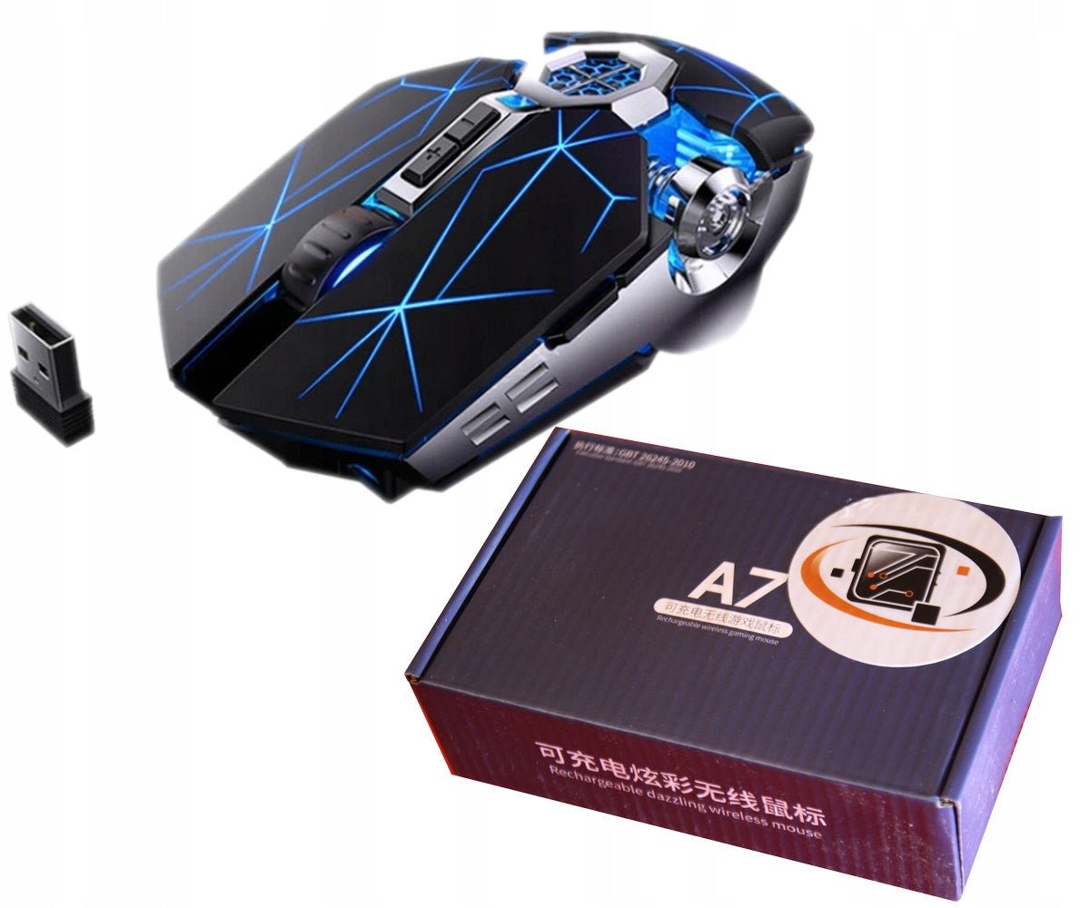 SILENT GAMING WIRELESS MOUSE BACKLIT A7