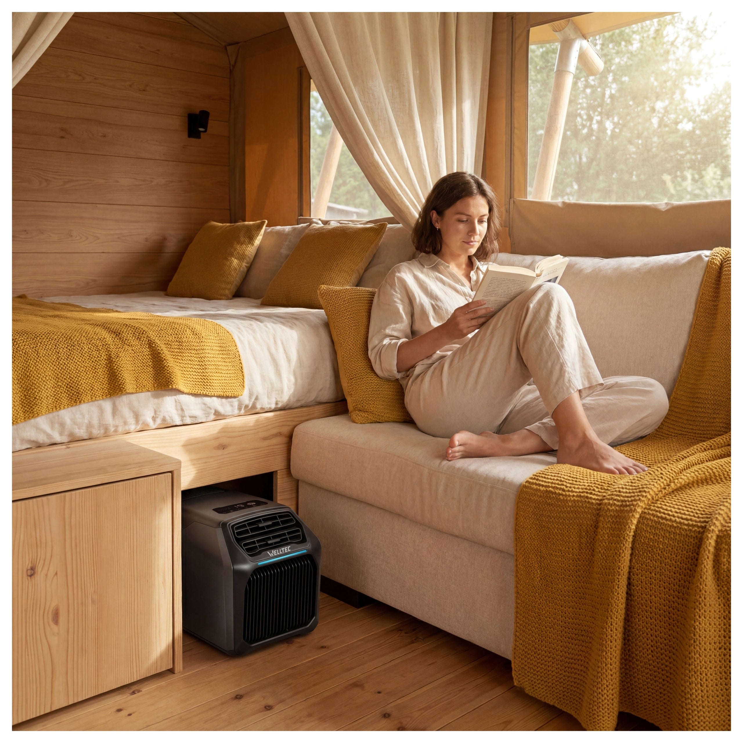 SILENT PORTABLE AIR CONDITIONER WELLTEC ACE2 PRO 2,1kW - TWO-PIPE FOR MOTORHOME Brand Welltec