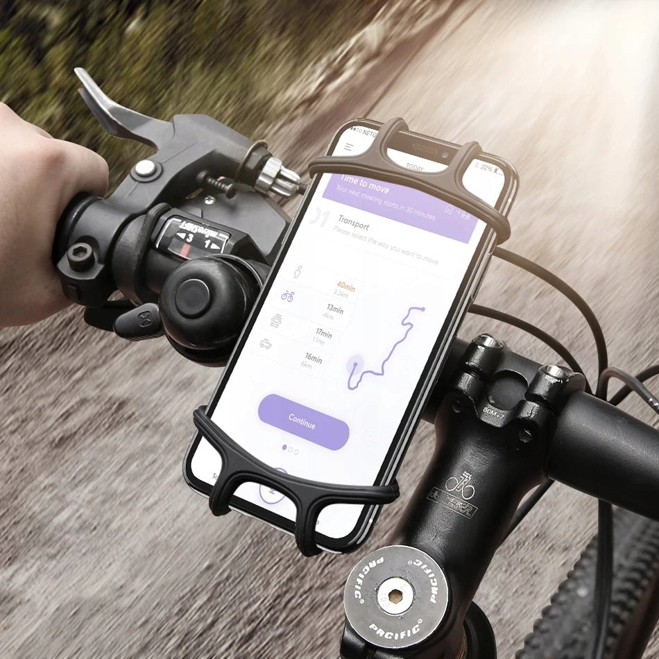 SILICONE BIKE PHONE HOLDER 4-6.2" For mobile