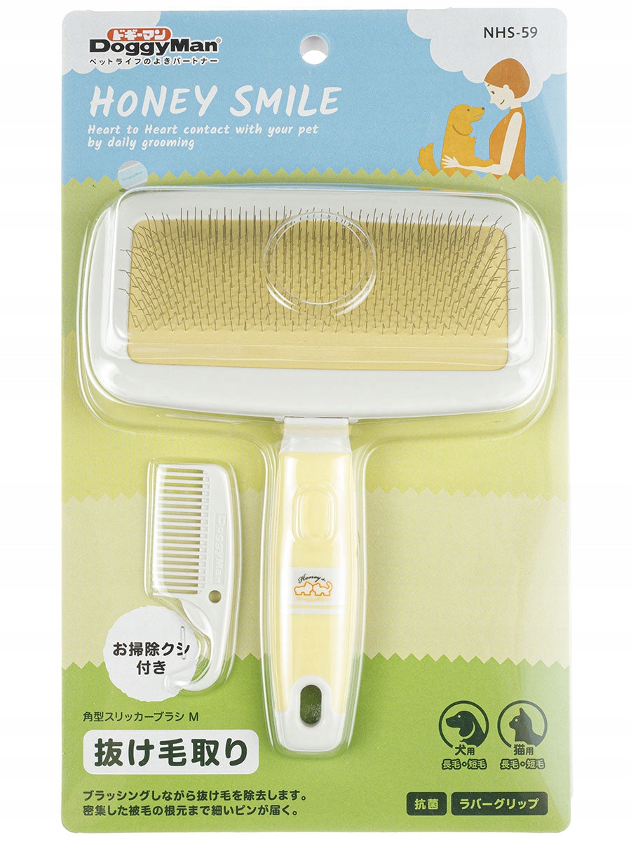 SILICONE BRUSH WITH COMB GENTLE REMOVES HAIR LOSS