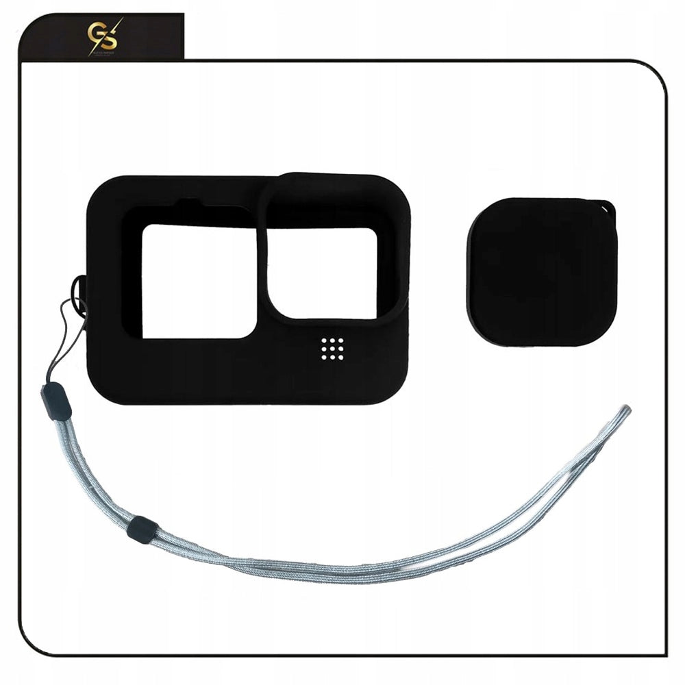 SILICONE CASE BLACK CASE + 9x TEMPERED GLASS FOR GOPRO HERO 13 12 11 Manufacturer code GoPro Hero 13 12 11 Obudowa Szkło Hartowane