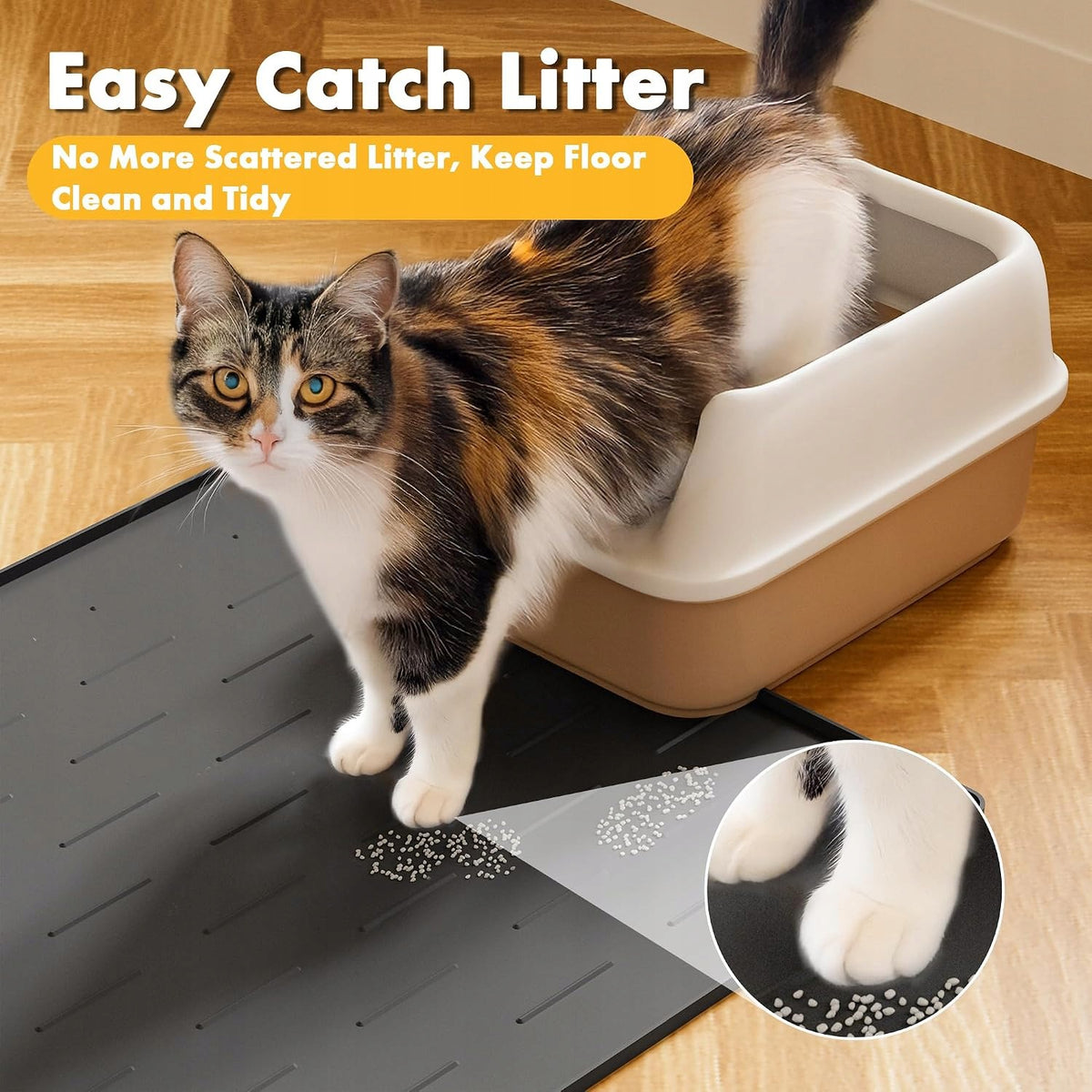 SILICONE CAT LITTER BOX MAT 86X56 CM WATERPROOF Manufacturer code MATA KUWETA KOTA SILIKON WODOODPORNA ŁAT