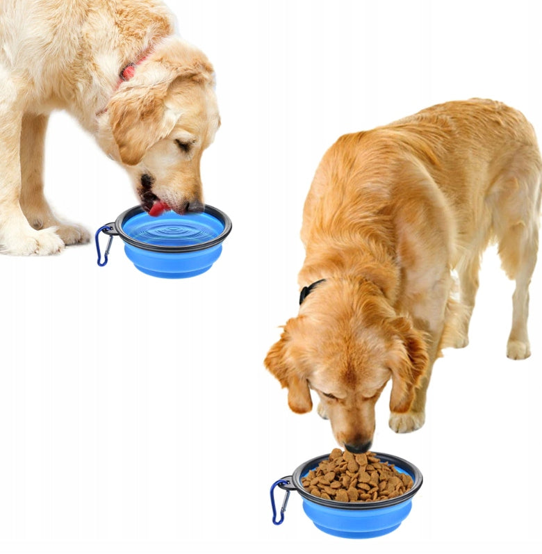 SILICONE DOG BOWL, FOLDABLE, TOURIST, comfortable, practical, 1L Manufacturer code NIEMis1L