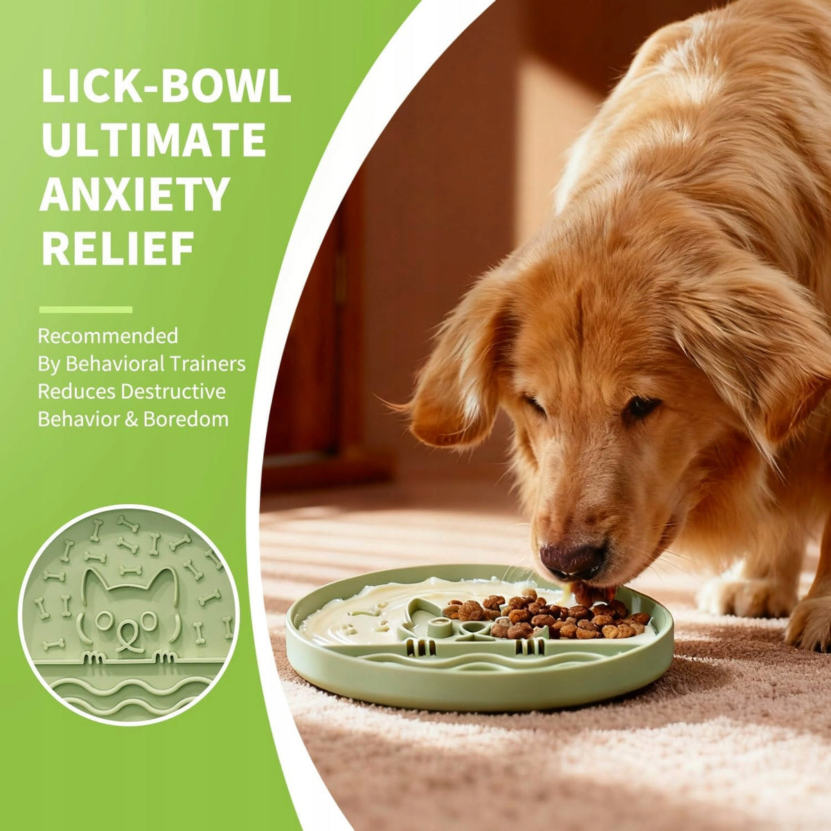 SILICONE DOG BOWL WITH NON-SLIP SLOW FOOD BASE Manufacturer code 0093624980315