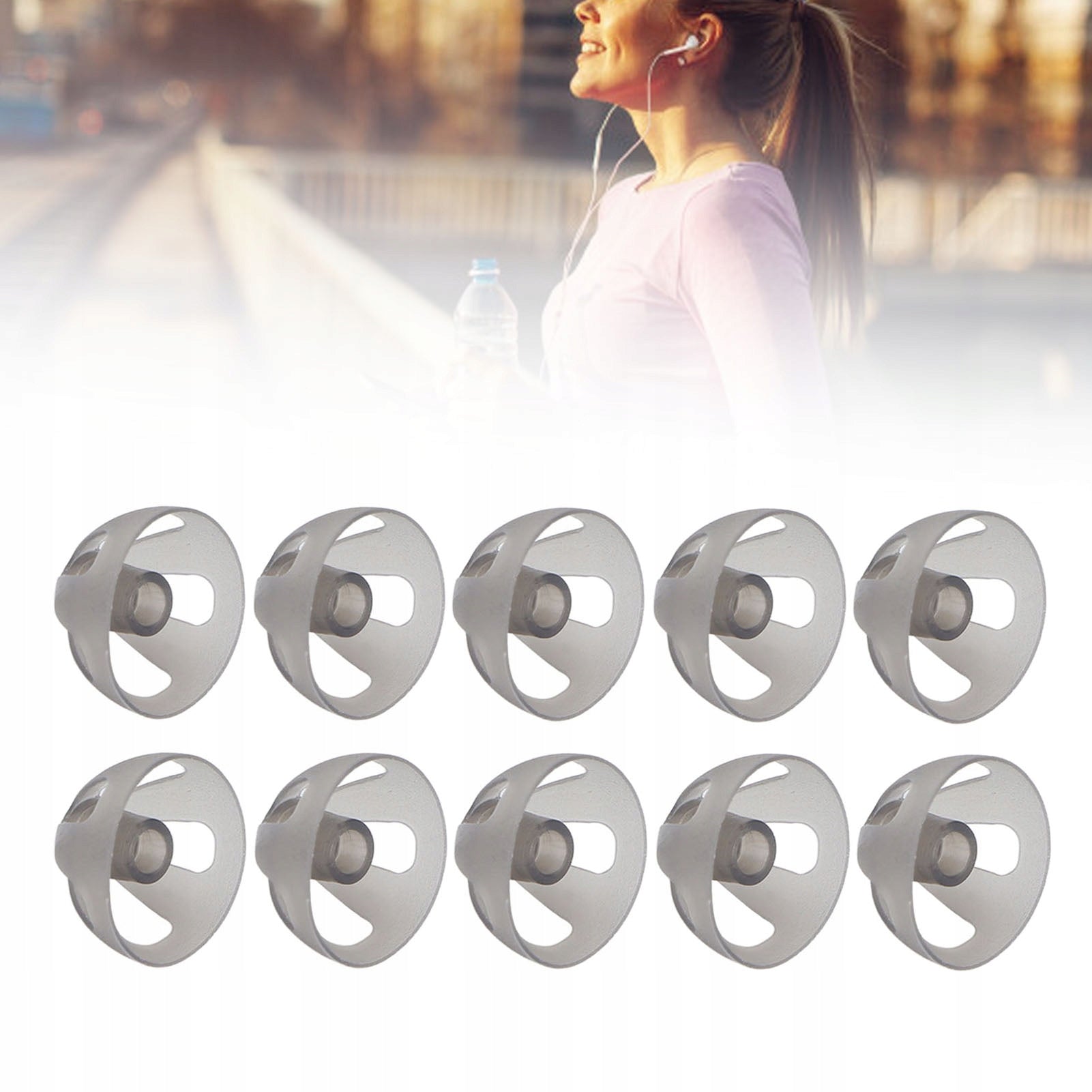SILICONE EARBUDS FOR HEARING AID 10mm Batteries included no