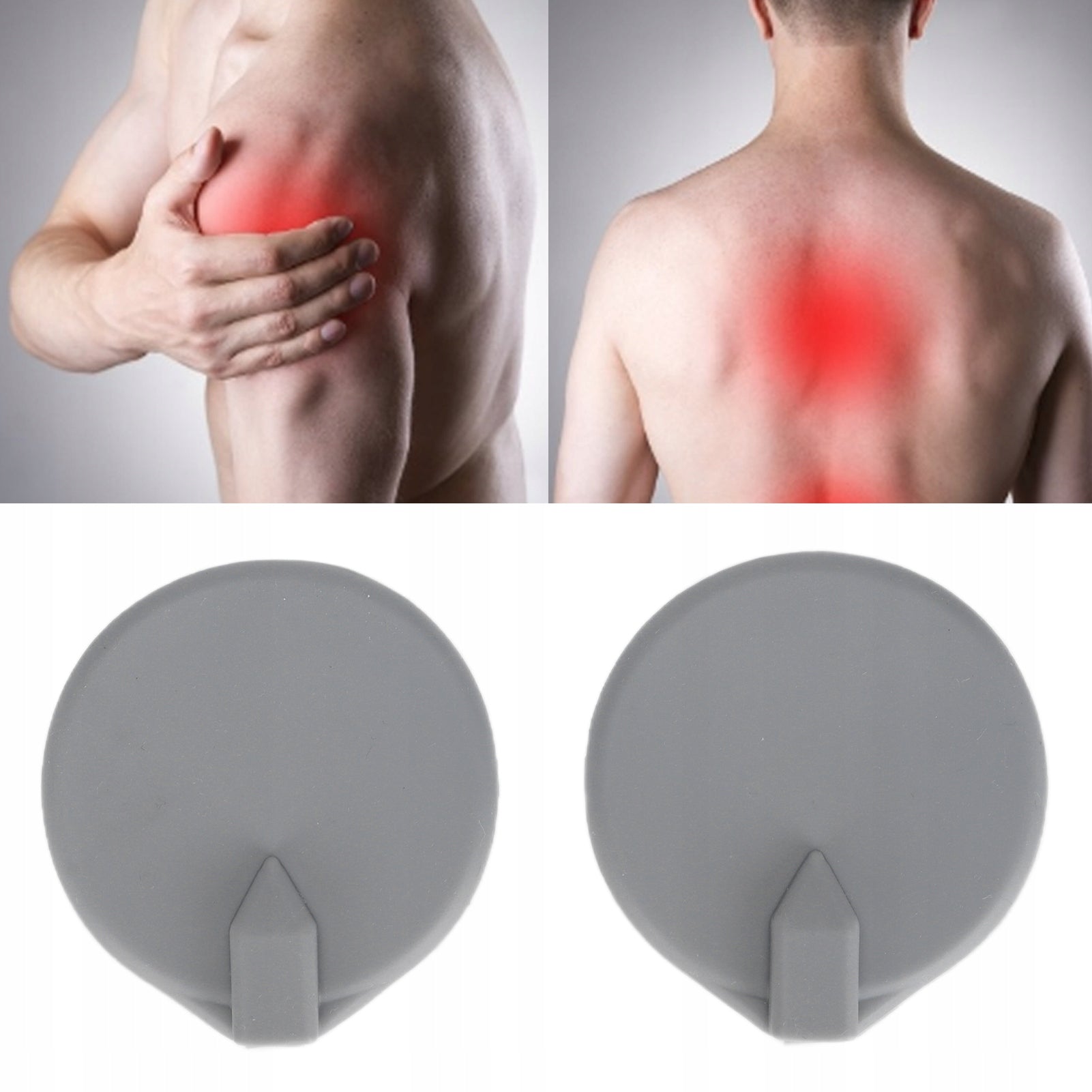 SILICONE ELECTRODES PADS OVERLAYS ROUND 65mm 2PCS Brand no brand