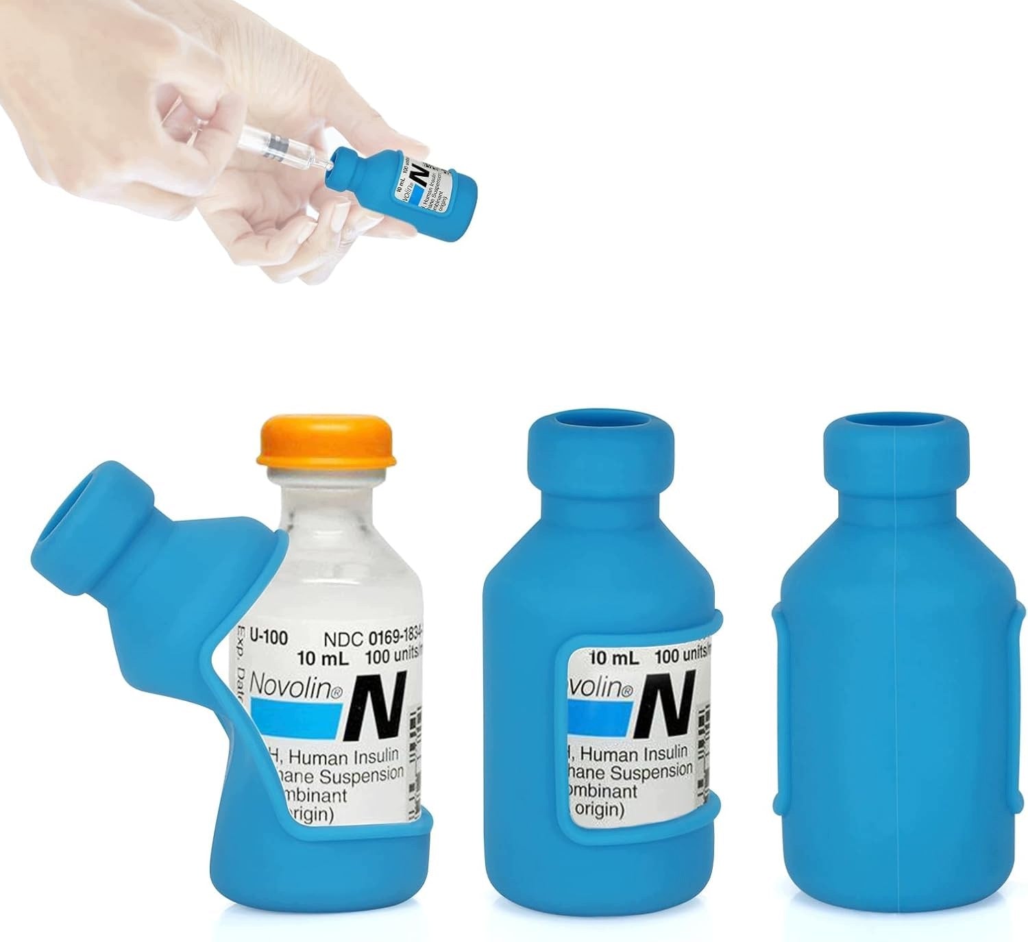SILICONE INSULIN BOTTLE PROTECTIVE CASE SET OF 3