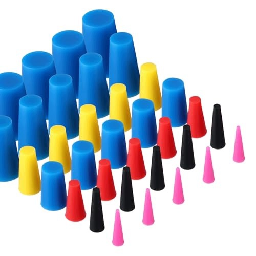 SILICONE LABORATORY TAPERED RUBBER STOPPERS SET OF 100 Brand no brand