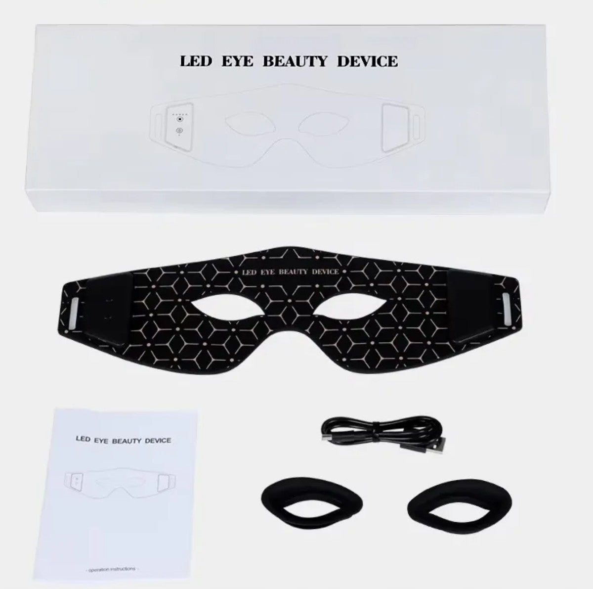 SILICONE MASK LED BLACK WRINKLE REDUCTION GLOW YOUTH NUTRITION Brand no brand