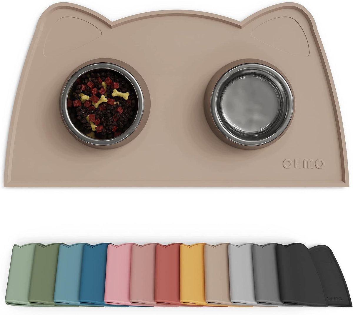 SILICONE MAT FOR CATS DOGS NON-SLIP WATERPROOF 40X25CM