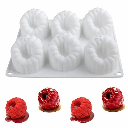 SILICONE MOLD FOR BAKING RASPBERRIES CAKE DECORATION FOR BIRTHDAY 20X16CM
