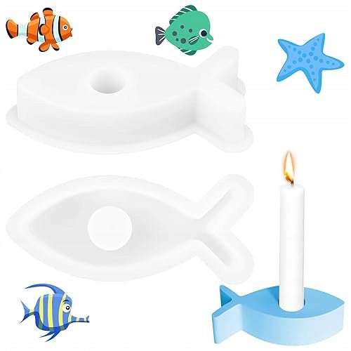 SILICONE MOLD FOR CASTING FISH 2 PCS FOR COMMUNION silicone gift