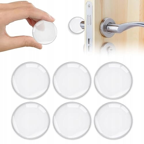 SILICONE PADS TRANSPARENT SELF ADHESIVE FOR FURNITURE 24 PACK Brand no brand