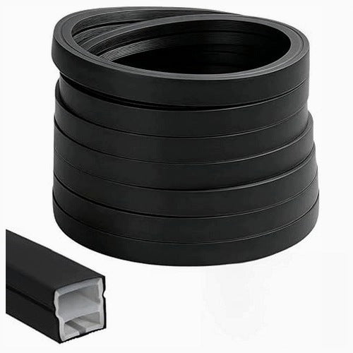 SILICONE PROFILE LED BLACK FLEXIBLE 3 M FOR LIGHTING TAPE