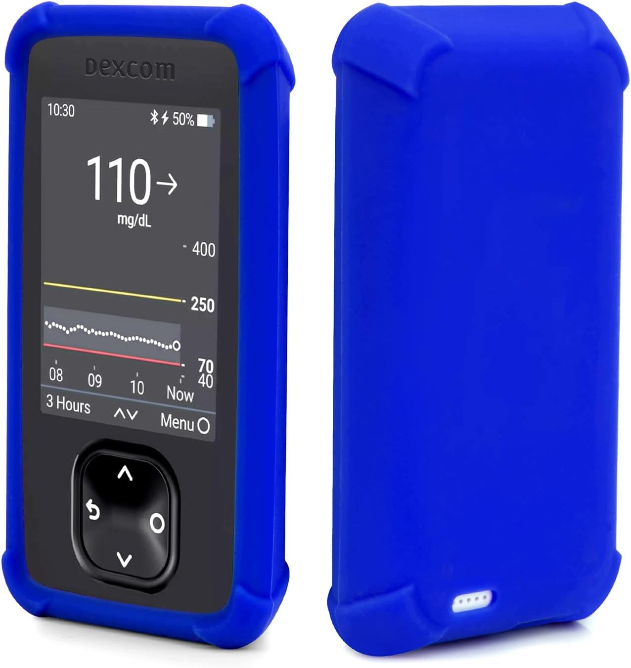 SILICONE PROTECTIVE CASE FOR DEXCOM G7 SENSOR BLUE