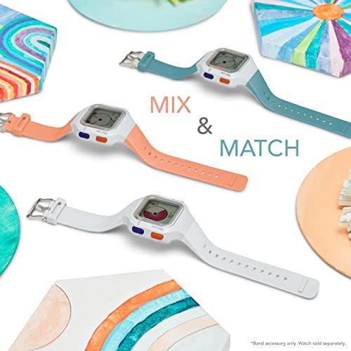 SILICONE STRAP FOR WATCH TIME TIMER SOFT ADJUSTABLE ORANGE SMALL Kind not specified
