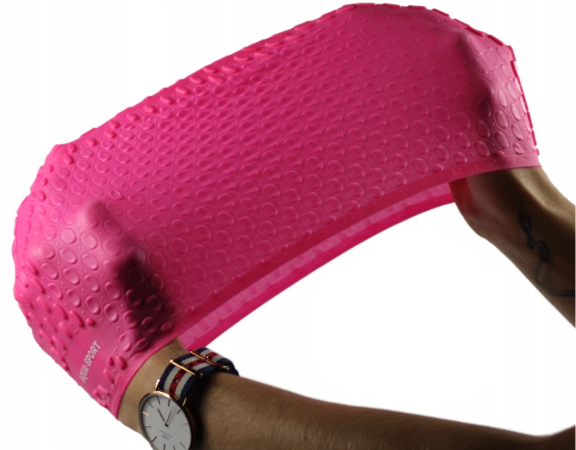 SILICONE SWIMMING CAP FOR LONG HAIR SWIMMING POOL Aqua-Sport Manufacturer code 5906122178700