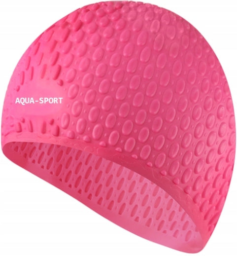 SILICONE SWIMMING CAP FOR LONG HAIR SWIMMING POOL Aqua-Sport