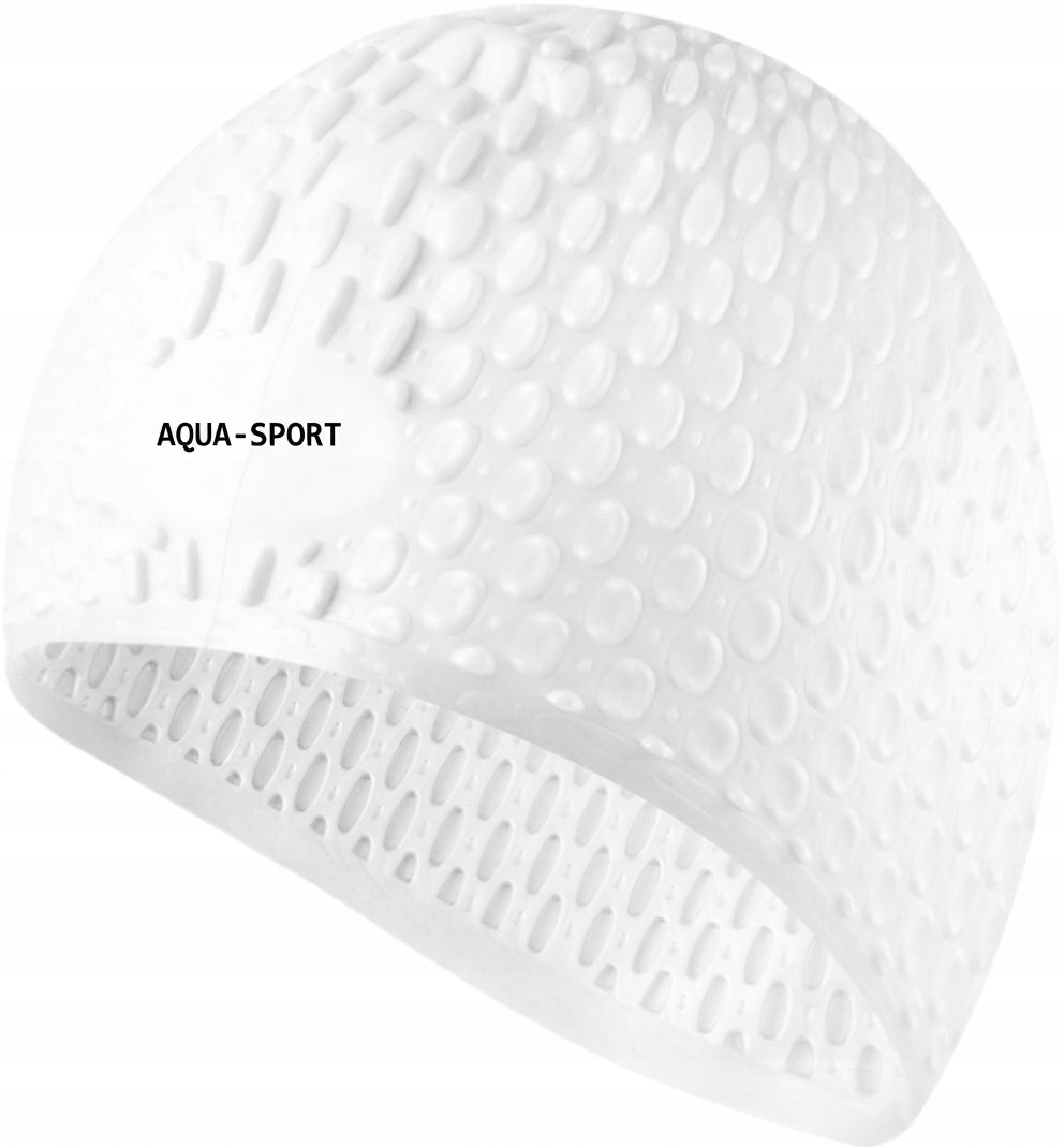 SILICONE SWIMMING CAP FOR LONG HAIR SWIMMING POOL Aqua-Sport