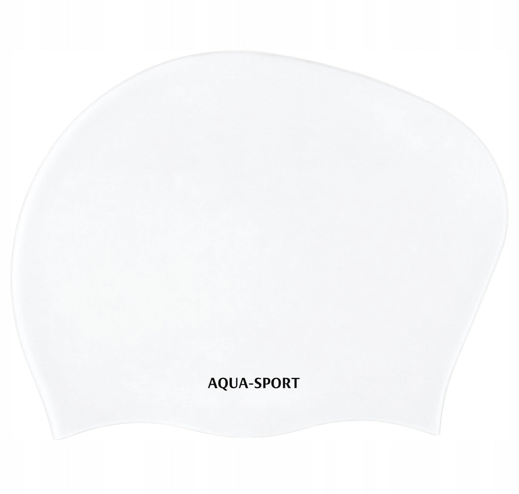 SILICONE SWIMMING CAP FOR LONG HAIR SWIMMING POOL Aqua-Sport