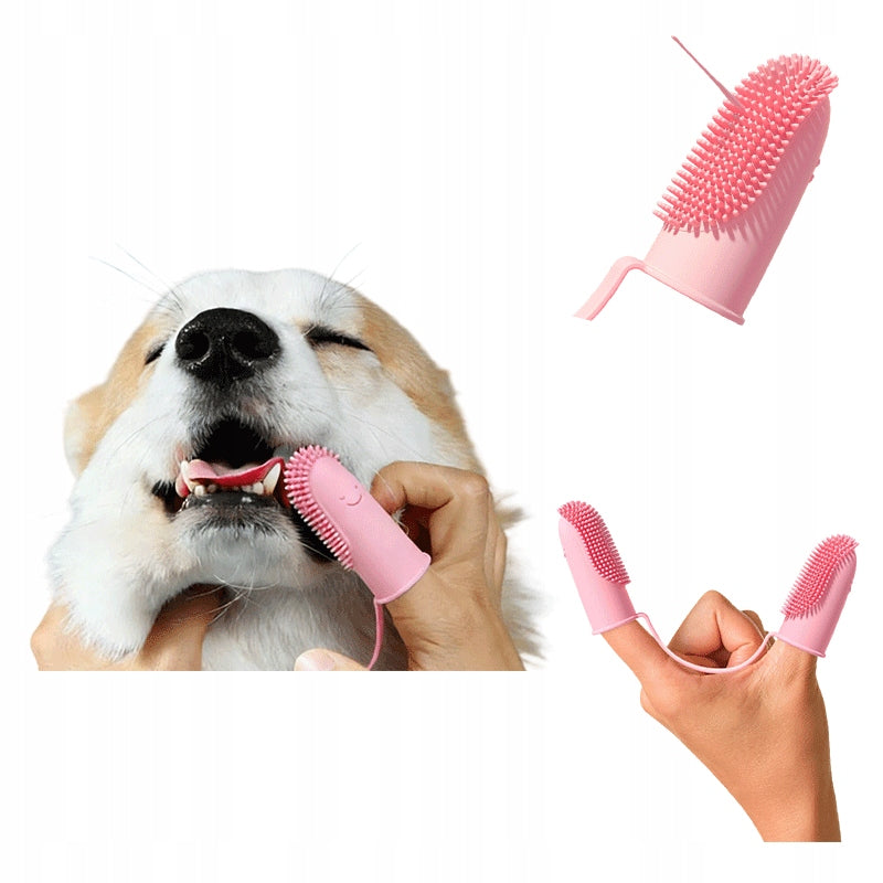 SILICONE TOOTHBRUSH CLEANING BRUSH FOR DOG SAFE