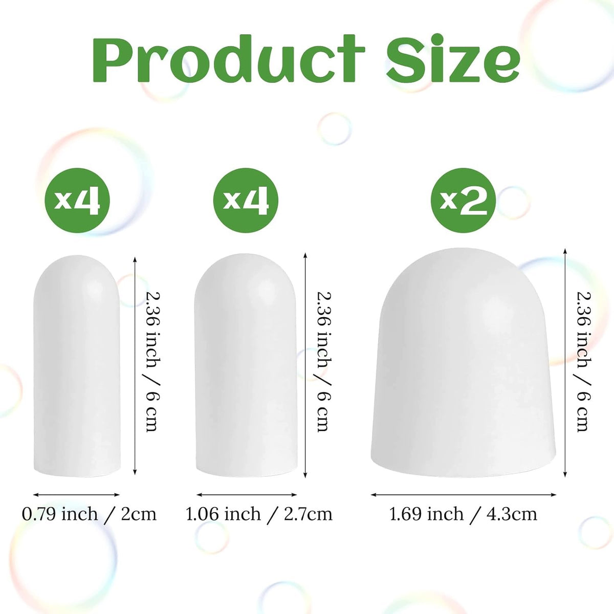 SILICONE TRAVEL BOTTLE COVERS 10 PIECES LEAKPROOF Color transparent