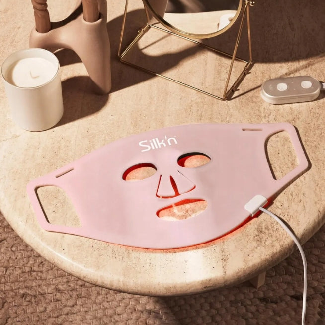 SILK'N Facial LED 100 Face Mask - Pink Packaging status original