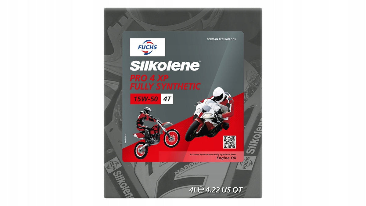 SILKOLENE FUCHS ENGINE OIL 100% SYNTHETIC ESTER PRO 4 XP 15W50 4L
