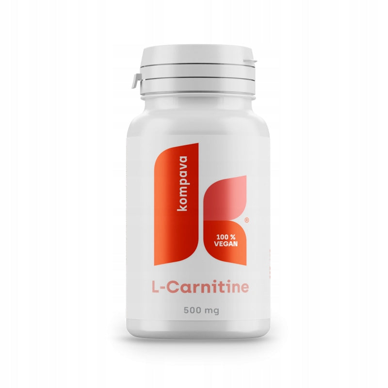 SILNÝ SPAĽOVAČ TUKU L-karnitín Kompava 500mg/90 kapsúl REDUKCIA HMOTNOSTI