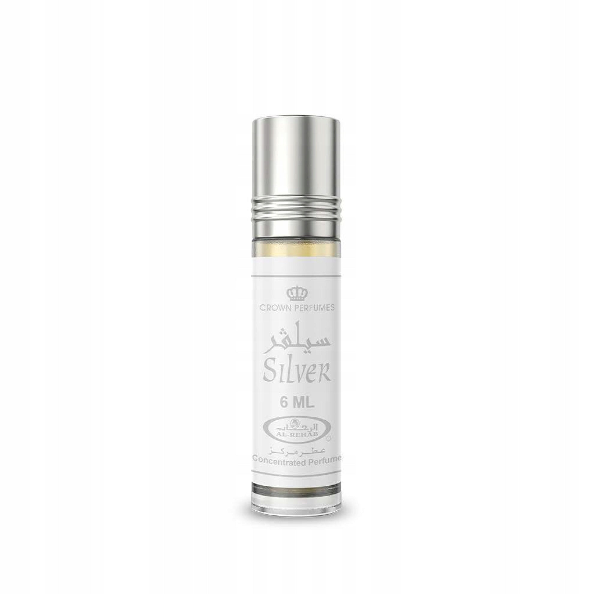 SILVER 6 ml Arabic Perfume in Al Rehab CPO Oil for Him Roll-On